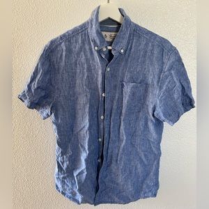 Penguin linen button up - small